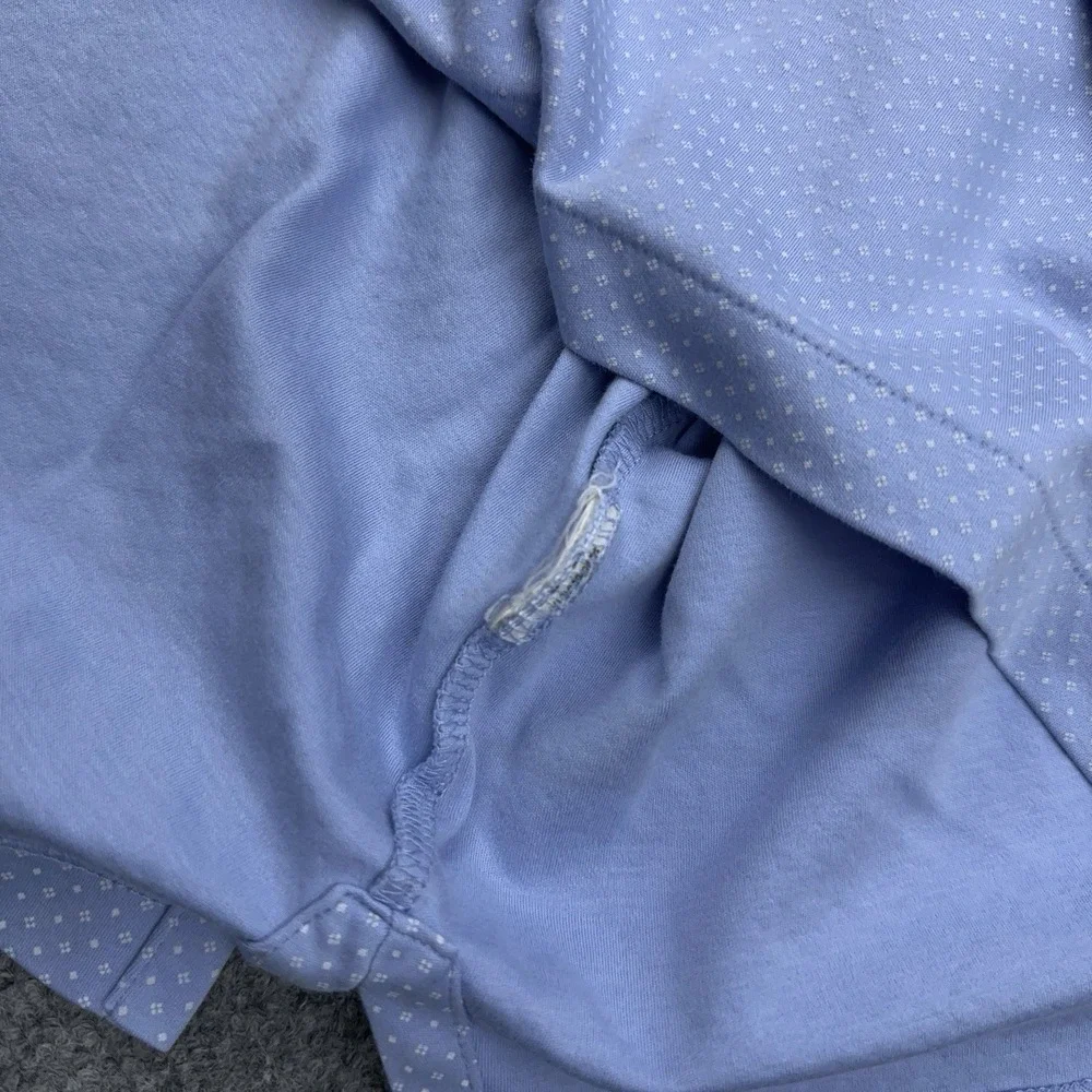 Polo Ralph Lauren‎ Classic Fit Knit Polo Shirt XL Blue Mini Dot Geometric Golf